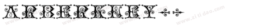 ARBERKLEY字体转换