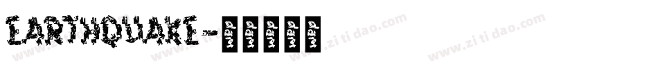 EARTHQUAKE字体转换