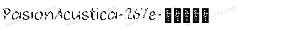 PasionAcustica-267e字体转换