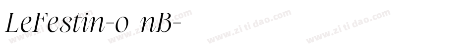 LeFestin-o7nB字体转换