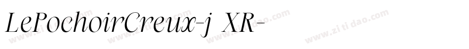 LePochoirCreux-j1XR字体转换