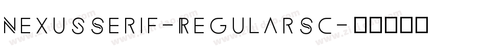 NexusSerif-RegularSC字体转换