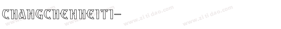 changchenheiti字体转换
