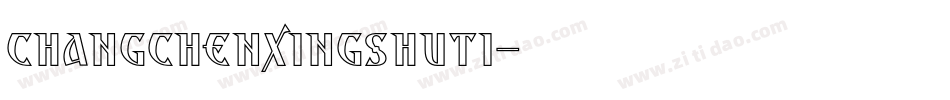 changchenxingshuti字体转换