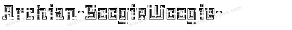 Archian-BoogieWoogie字体转换