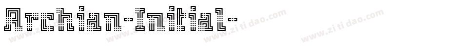 Archian-Initial字体转换