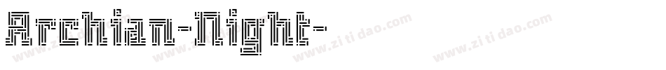 Archian-Night字体转换