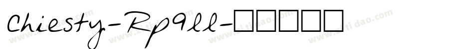 Chiesty-Rp9ll字体转换