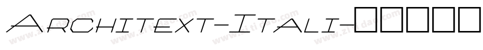 Architext-Itali字体转换