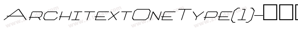 ArchitextOneType(1)字体转换