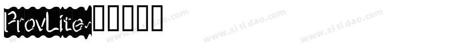 ProvLite字体转换