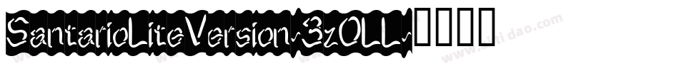 SantarioLiteVersion-3zOLL字体转换