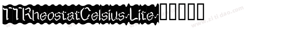 TTRheostatCelsius-Lite字体转换