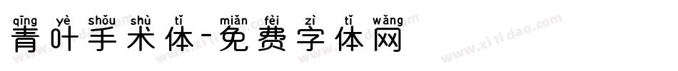 青叶手术体字体转换