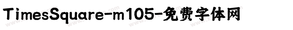 TimesSquare-m105字体转换