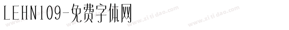 LEHN109字体转换