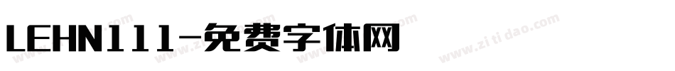 LEHN111字体转换