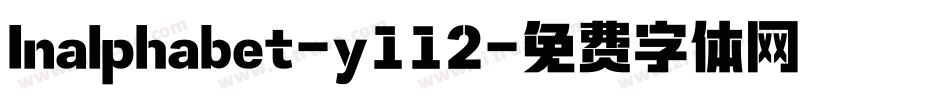 Inalphabet-y112字体转换