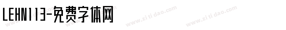 LEHN113字体转换