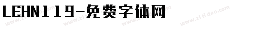 LEHN119字体转换