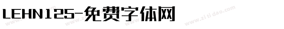 LEHN125字体转换