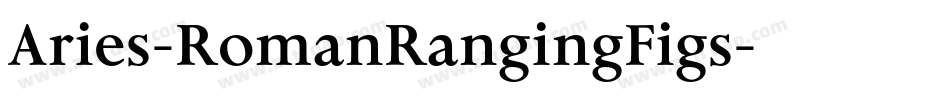 Aries-RomanRangingFigs字体转换