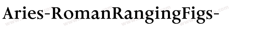 Aries-RomanRangingFigs字体转换