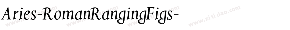 Aries-RomanRangingFigs字体转换