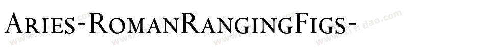 Aries-RomanRangingFigs字体转换