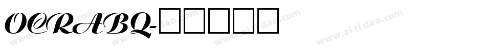 OCRABQ字体转换
