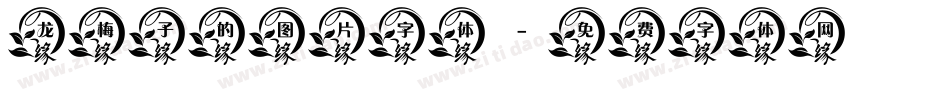 龙梅子的图片字体字体转换