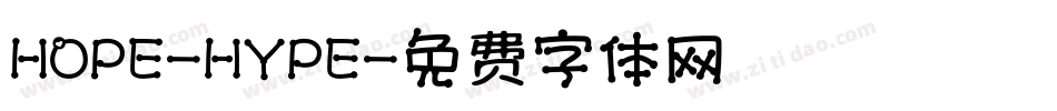 HOPE-HYPE字体转换