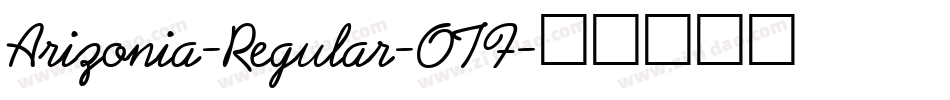 Arizonia-Regular-OTF字体转换