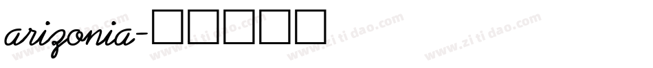 arizonia字体转换