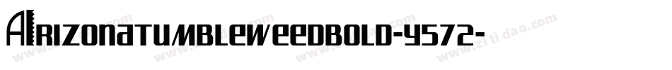 Arizonatumbleweedbold-y572字体转换