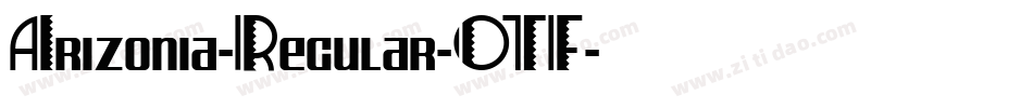 Arizonia-Regular-OTF字体转换