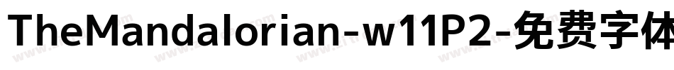 TheMandalorian-w11P2字体转换