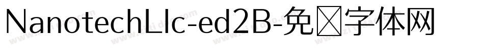 NanotechLlc-ed2B字体转换