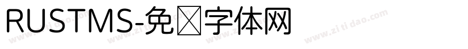 RUSTMS字体转换