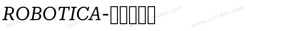 ROBOTICA字体转换