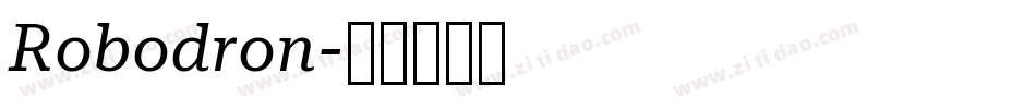 Robodron字体转换