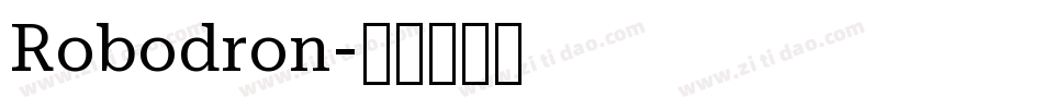 Robodron字体转换