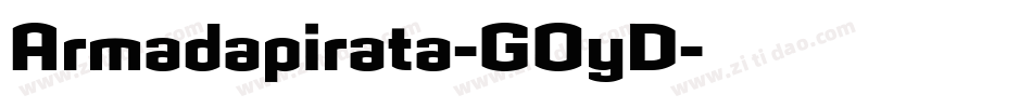 Armadapirata-GOyD字体转换