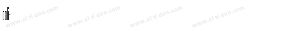 dali字体转换