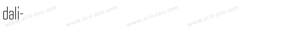 dali字体转换