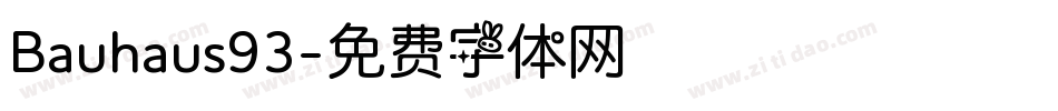 Bauhaus93字体转换