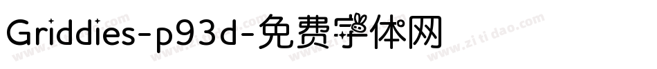Griddies-p93d字体转换