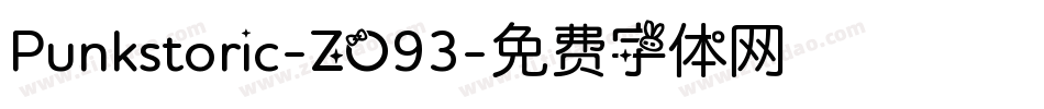 Punkstoric-ZO93字体转换