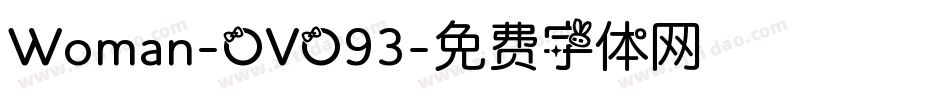 Woman-OVO93字体转换