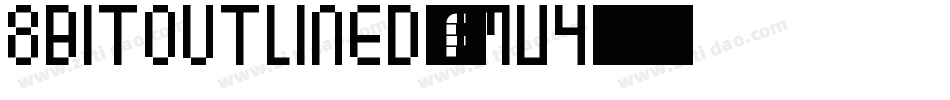 8BitOutlined-oMV4字体转换